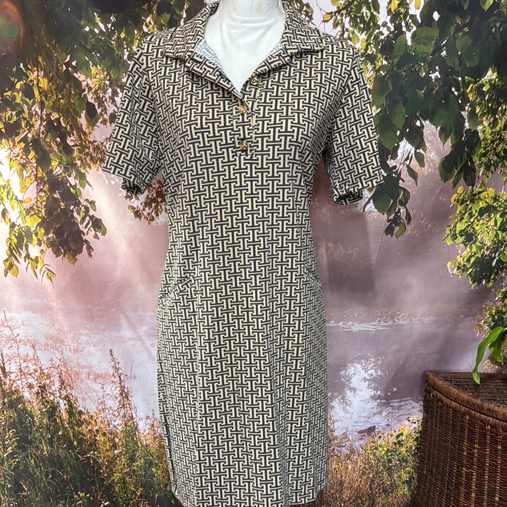 Geometric Patterned Katherine Way Dress
